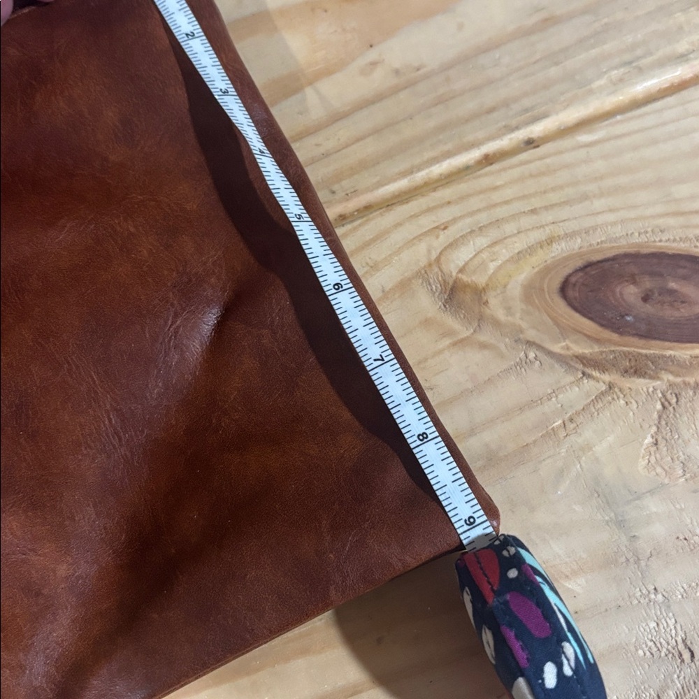 Brown Leather Clutch - Picture 6 of 6